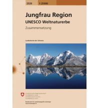 Wanderkarten Schweiz & FL Landeskarte der Schweiz 2520, Jungfrau Region 1:25.000 Bundesamt für Landestopographie