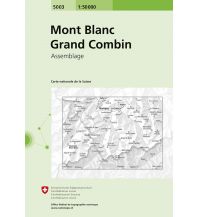 Wanderkarten Schweiz & FL Landeskarte der Schweiz 5003, Mont Blanc, Grand Combin 1:50.000 Bundesamt für Landestopographie