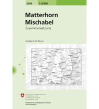 Wanderkarten Schweiz & FL Landeskarte der Schweiz 5006, Matterhorn, Mischabel 1:50.000 Bundesamt für Landestopographie