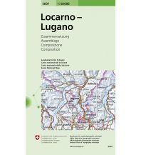 Hiking Maps Switzerland Locarno, Lugano 1:50.000 Bundesamt für Landestopographie