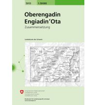 Wanderkarten Schweiz & FL Landeskarte der Schweiz 5013, Oberengadin/Engiadin'Ota 1:50.000 Bundesamt für Landestopographie