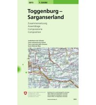 Wanderkarten Nordostschweiz SLK 50 Bl.5015 Schweiz - Toggenburg - St. Galler Oberland 1:50.000 Bundesamt für Landestopographie