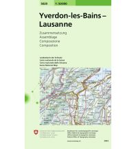 Hiking Maps Switzerland Yverdon-les-Bains / Lausanne Bundesamt für Landestopographie