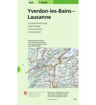 Hiking Maps Switzerland Yverdon-les-Bains / Lausanne Bundesamt für Landestopographie