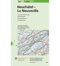 Wanderkarten Schweiz & FL Neuchâtel / Les Verrières - La Neuveville Bundesamt für Landestopographie
