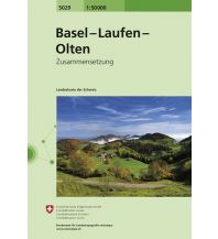 Wanderkarten Schweiz & FL SLK 50 Weg 5029 Schweiz - Basel - Olten - Laufen 1:50.000 Bundesamt für Landestopographie