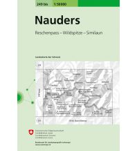 Wanderkarten Landeskarte der Schweiz Nauders Bundesamt für Landestopographie