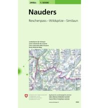 Hiking Maps Tyrol Landeskarte der Schweiz Nauders 1:50.000 Bundesamt für Landestopographie