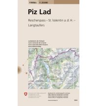 Hiking Maps South Tyrol + Dolomites Landeskarte der Schweiz 1199bis, Piz Lad 1:25.000 Bundesamt für Landestopographie