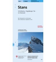 Ski Touring Maps Landeskarte der Schweiz 245-S (Skitourenkarte), Stans 1:50.000 Bundesamt für Landestopographie