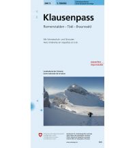 Skitourenkarten Landeskarte der Schweiz 246-S (Skitourenkarte), Klausenpass 1:50.000 Bundesamt für Landestopographie