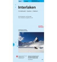 Ski Touring Maps 254S Interlaken Schneesportkarte Bundesamt für Landestopographie