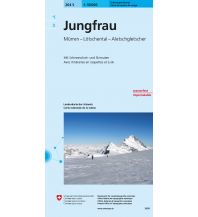 Ski Touring Maps 264S Jungfrau Schneesportkarte Bundesamt für Landestopographie