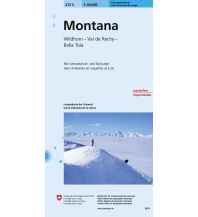 Skitourenkarten Landeskarte der Schweiz 273-S (Skitourenkarte), Montana 1:50.000 Bundesamt für Landestopographie