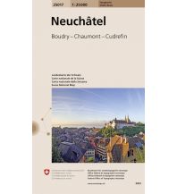 Hiking Maps Switzerland 25017 Neuchâtel 1:25.000 Bundesamt für Landestopographie