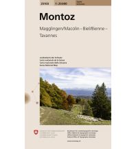 Hiking Maps Switzerland Montoz 1:25.000 Bundesamt für Landestopographie