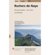 Hiking Maps Switzerland Rochers de Naye 1:25.000 Bundesamt für Landestopographie