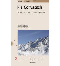Hiking Maps Switzerland Piz Corvatsch 1:25.000 Bundesamt für Landestopographie