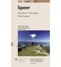 Wanderkarten Schweiz & FL Speer 1:25.000 Bundesamt für Landestopographie