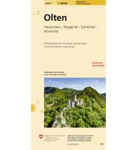 Hiking Maps Switzerland 224T Olten Wanderkarte Bundesamt für Landestopographie