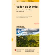 232T Vallon de St-Imier Carte d'excursions Bundesamt für Landestopographie