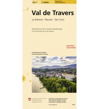 Hiking Maps Switzerland 241T Val de Travers Carte d'excursions 1:50.000 Bundesamt für Landestopographie