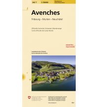 Wanderkarten Schweiz & FL 242T Avenches Carte d'excursions Bundesamt für Landestopographie