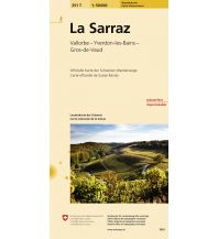 Wanderkarten Schweiz & FL 251T La Sarraz Carte d'excursions Bundesamt für Landestopographie