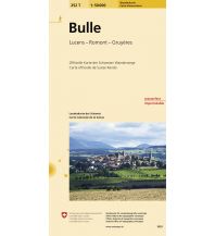 Wanderkarten Schweiz & FL 252T Bulle Carte d'excursions 1:50.000 Bundesamt für Landestopographie