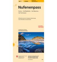 Wanderkarten Schweiz & FL Landeskarte der Schweiz 265 T, Nufenenpass 1:50.000 Bundesamt für Landestopographie