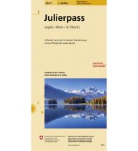 Hiking Maps Switzerland SLK 50 Weg Bl. 268T, Julierpass (Pass dal Güglia) 1:50.000 Bundesamt für Landestopographie