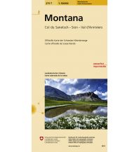 Hiking Maps Switzerland 273T Montana Wanderkarte 1:50.000 Bundesamt für Landestopographie