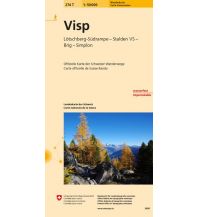 Hiking Maps Switzerland 274T Visp Wanderkarte Bundesamt für Landestopographie