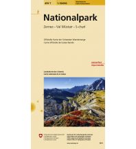 Wanderkarten Südtirol & Dolomiten Landeskarte der Schweiz 459 T, Nationalpark 1:50.000 Bundesamt für Landestopographie