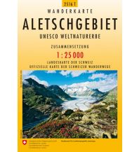 Wanderkarten Schweiz & FL 2516T Aletschgebiet Wanderkarte Bundesamt für Landestopographie