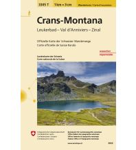 Hiking Maps Switzerland Crans - Montana Bundesamt für Landestopographie