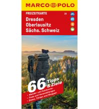 Road Maps MARCO POLO Freizeitkarte 24 Dresden, Oberlausitz, Sächsische Schweiz 1:100.000 Mairs Geographischer Verlag Kurt Mair GmbH. & Co.