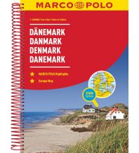Reise- und Straßenatlanten MARCO POLO Reiseatlas Dänemark 1:200.000 Mairs Geographischer Verlag Kurt Mair GmbH. & Co.