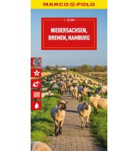Road Maps Germany MARCO POLO Reisekarte Deutschland 03 Niedersachsen, Bremen, Hamburg 1:225.000 Mairs Geographischer Verlag Kurt Mair GmbH. & Co.
