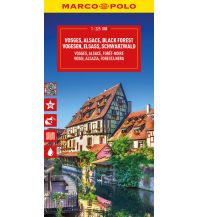Road Maps Europe MARCO POLO Reisekarte Vogesen, Elsass, Schwarzwald 1:200.000 Marco Polo