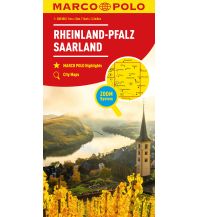 Straßenkarten Deutschland MARCO POLO Regionalkarte Deutschland 10 Rheinland-Pfalz, Saarland 1:200.000 Mairs Geographischer Verlag Kurt Mair GmbH. & Co.