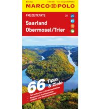 Road Maps Germany MARCO POLO Freizeitkarte 30 Saarland, Obermosel, Trier 1:115.000 Mairs Geographischer Verlag Kurt Mair GmbH. & Co.