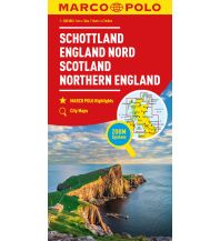 Road Maps United Kingdom MARCO POLO Regionalkarte Schottland, England Nord 1:300.000 Mairs Geographischer Verlag Kurt Mair GmbH. & Co.