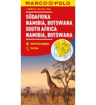 Straßenkarten Afrika MARCO POLO Kontinentalkarte Südafrika, Namibia, Botswana 1:2 Mio. Mairs Geographischer Verlag Kurt Mair GmbH. & Co.