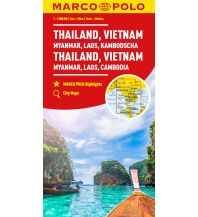 Straßenkarten MARCO POLO Kontinentalkarte Thailand, Vietnam 1:2,5 Mio. Mairs Geographischer Verlag Kurt Mair GmbH. & Co.