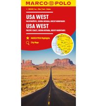 Road Maps MARCO POLO Kontinentalkarte USA West 1:2 Mio. Mairs Geographischer Verlag Kurt Mair GmbH. & Co.