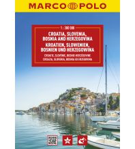 Road & Street Atlases MARCO POLO Reiseatlas Kroatien, Slowenien, Bosnien und Herzegowina 1:300.000 Mairs Geographischer Verlag Kurt Mair GmbH. & Co.