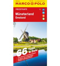 Straßenkarten MARCO POLO Freizeitkarte 12 Münsterland, Emsland 1:110.000 Mairs Geographischer Verlag Kurt Mair GmbH. & Co.
