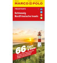 Road Maps MARCO POLO Freizeitkarte 1 Schleswig, Nordfriesische Inseln 1:110.000 Mairs Geographischer Verlag Kurt Mair GmbH. & Co.