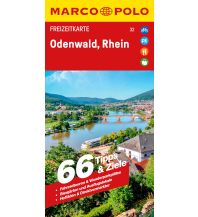 Road Maps MARCO POLO Freizeitkarte 32 Odenwald, Rhein 1:110.000 Mairs Geographischer Verlag Kurt Mair GmbH. & Co.